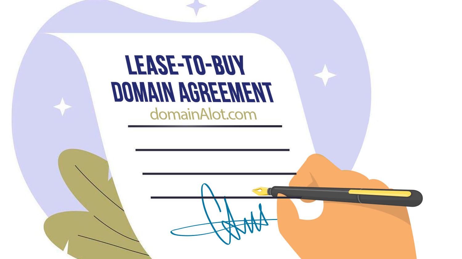 What is a lease-to-own domain agreement?