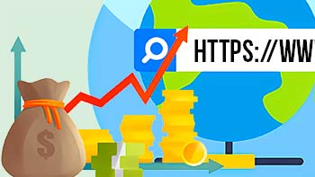 What factors determine the value of a domain name